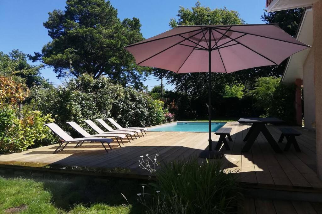 Grande Maison Familiale Piscine Et Jardin Gujan-Mestras Exteriör bild